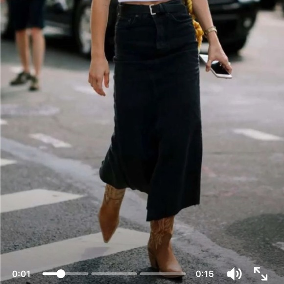 Vintage Brown & Tan Leather Cowboy Boots - Picture 8 of 10